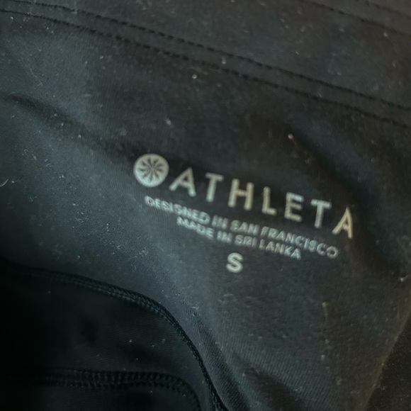 Athleta Black Capri Leggings w/ Pockets - Picture 1 of 5